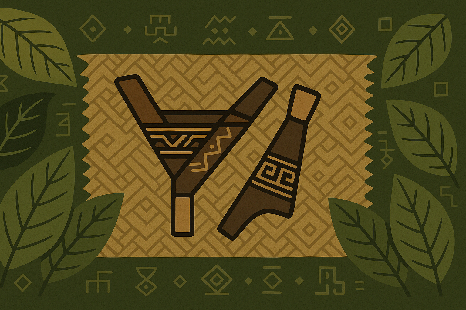 Glosario esencial de rapé con términos como kuripe tepi nixi pae y mapacho